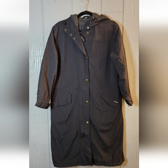 Woolrich Jackets & Blazers - Vintage Black WOOLRICH JOHN RICH BROS. Long Coat Fleece Lined Size Small Black